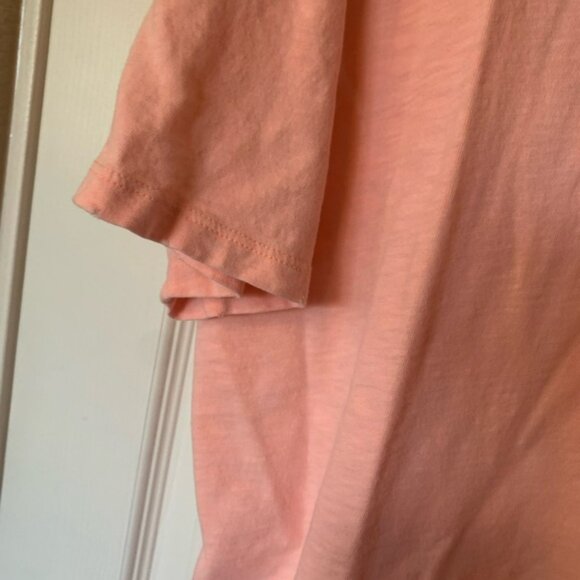 Aerie Coral Distressed Oversized “Lazy Daze” Graphic Tee | Small - Picture 6 of 8